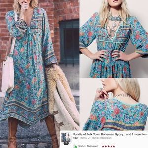 Prairie Folk Town Maxi Dress